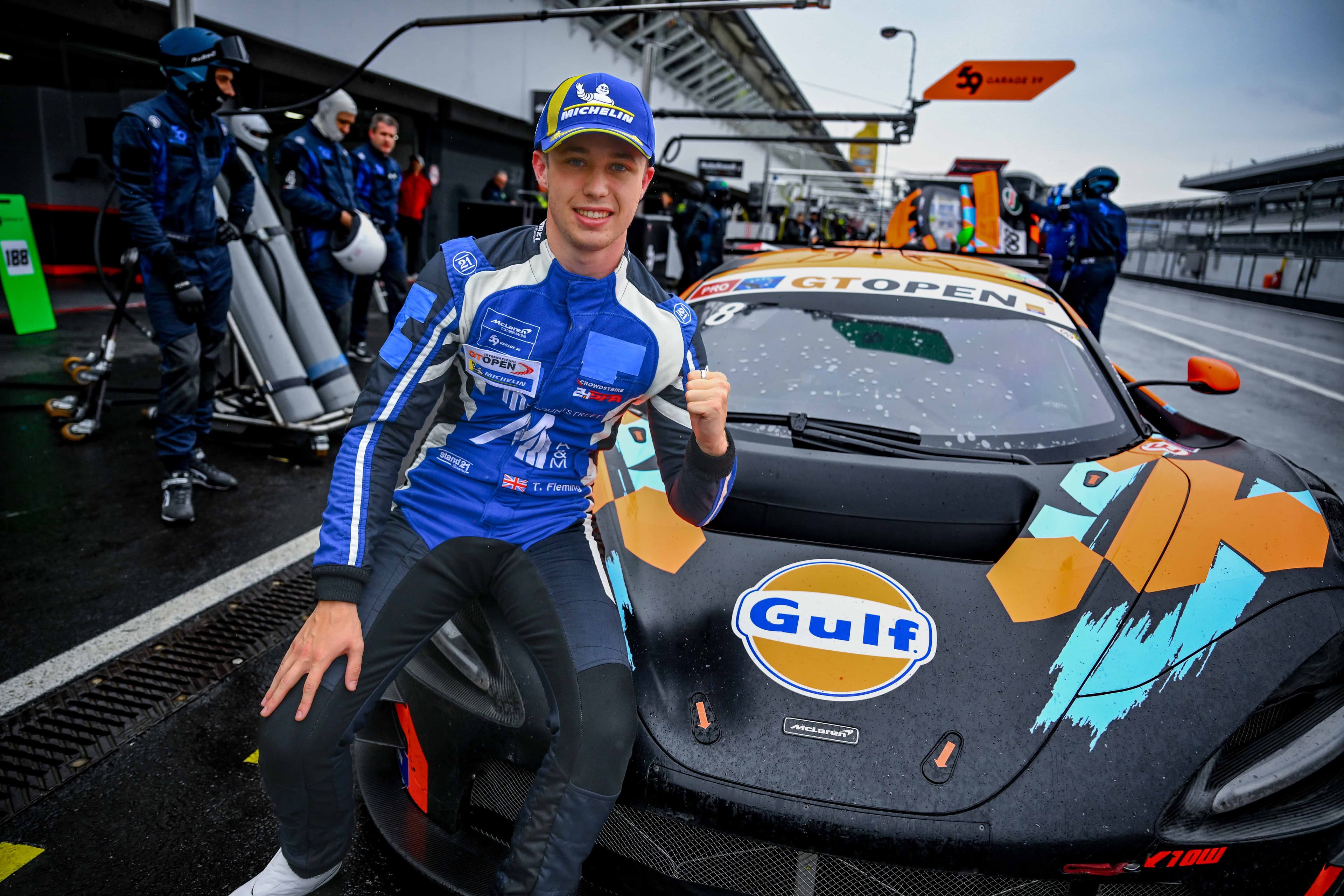 The Garage 59 McLaren fastest also on wet, pole 2 for Tom Fleming