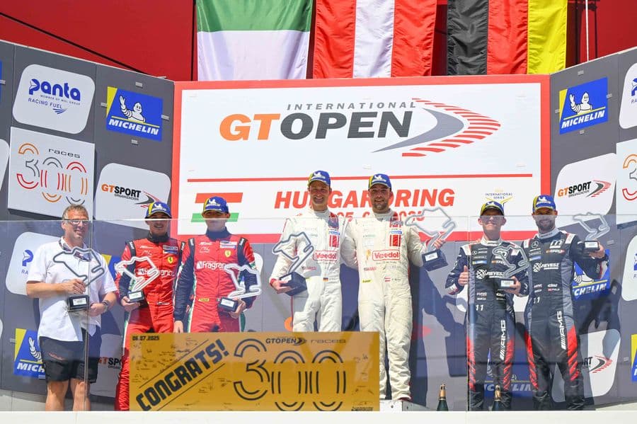 Reicher-Haase (Eastalent Audi) open their win count and take points lead by storming the GT Open’s 300th race
